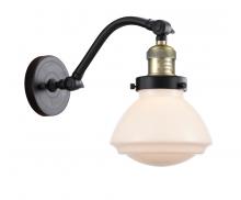 Innovation Lighting 515-1W-BAB-G321-LED - Olean - 1 Light - 7 inch - Black Antique Brass - Adjustable Sconce