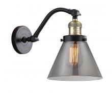 Innovation Lighting 515-1W-BAB-G43-LED - Cone - 1 Light - 8 inch - Black Antique Brass - Adjustable Sconce