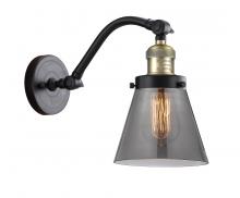Innovation Lighting 515-1W-BAB-G63-LED - Cone - 1 Light - 7 inch - Black Antique Brass - Adjustable Sconce