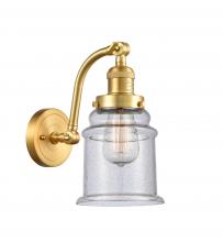 Innovation Lighting 515-1W-SG-G184-LED - Canton - 1 Light - 6 inch - Satin Gold - Adjustable Sconce