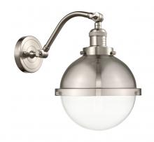Innovation Lighting 515-1W-SN-HFS-82-SN - Hampden - 1 Light - 9 inch - Brushed Satin Nickel - Adjustable Sconce