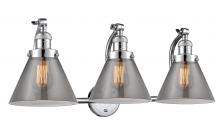 Innovation Lighting 515-3W-PC-G43-LED - Cone - 3 Light - 28 inch - Polished Chrome - Adjustable Bath Vanity Light