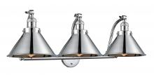 Innovation Lighting 515-3W-PC-M10-PC-LED - Briarcliff - 3 Light - 28 inch - Polished Chrome - Adjustable Bath Vanity Light