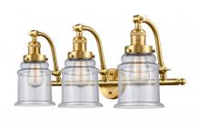 Innovation Lighting 515-3W-SG-G184-LED - Canton - 3 Light - 28 inch - Satin Gold - Adjustable Bath Vanity Light
