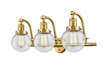 Innovations Lighting 515-3W-SG-G202-6 - Beacon - 3 Light - 26 inch - Satin Gold - Bath Vanity Light