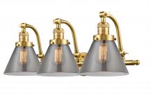 Innovation Lighting 515-3W-SG-G43-LED - Cone - 3 Light - 28 inch - Satin Gold - Adjustable Bath Vanity Light