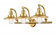 Innovation Lighting 515-3W-SG-M4-SG-LED - Railroad - 3 Light - 28 inch - Satin Gold - Adjustable Bath Vanity Light