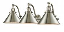 Innovation Lighting 515-3W-SN-M10-SN - Briarcliff 3 Light Bath Vanity Light