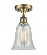 Innovation Lighting 516-1C-AB-G2811-LED - Hanover - 1 Light - 6 inch - Antique Brass - Semi-Flush Mount