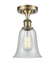 Innovations Lighting 516-1C-AB-G2812 - Hanover - 1 Light - 6 inch - Antique Brass - Semi-Flush Mount