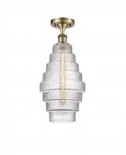 Innovation Lighting 516-1C-AB-G672-8 - Cascade - 1 Light - 8 inch - Antique Brass - Semi-Flush Mount