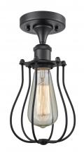 Innovation Lighting 516-1C-BK-CE513-BK-LED - Muselet - 1 Light - 6 inch - Matte Black - Flush Mount