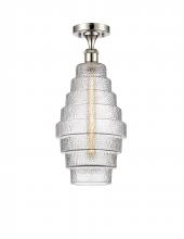 Innovation Lighting 516-1C-PN-G672-8 - Cascade - 1 Light - 8 inch - Polished Nickel - Semi-Flush Mount