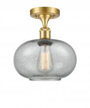 Innovation Lighting 516-1C-SG-G247-LED - Gorham - 1 Light - 10 inch - Satin Gold - Semi-Flush Mount