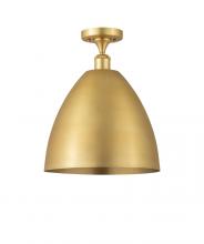 Innovation Lighting 516-1C-SG-MBD-12-SG-LED - Bristol - 1 Light - 12 inch - Satin Gold - Semi-Flush Mount