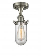Innovation Lighting 516-1C-SN-CE231-CL - Kingsbury - 1 Light - 4 inch - Brushed Satin Nickel - Flush Mount