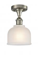 Innovation Lighting 516-1C-SN-G411-LED - Dayton - 1 Light - 6 inch - Brushed Satin Nickel - Flush Mount