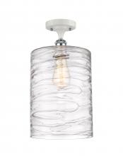 Innovation Lighting 516-1C-WPC-G1113-L-LED - Cobbleskill - 1 Light - 9 inch - White Polished Chrome - Semi-Flush Mount