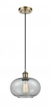 Innovation Lighting 516-1P-AB-G247 - Gorham - 1 Light - 10 inch - Antique Brass - Cord hung - Mini Pendant