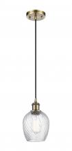 Innovations Lighting 516-1P-AB-G292 - Salina - 1 Light - 6 inch - Antique Brass - Cord hung - Mini Pendant