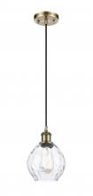 Innovations Lighting 516-1P-AB-G362 - Waverly - 1 Light - 6 inch - Antique Brass - Cord hung - Mini Pendant