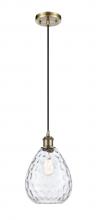 Innovations Lighting 516-1P-AB-G372 - Waverly - 1 Light - 8 inch - Antique Brass - Cord hung - Mini Pendant