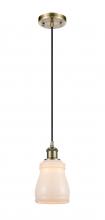 Innovations Lighting 516-1P-AB-G391-LED - Ellery - 1 Light - 5 inch - Antique Brass - Cord hung - Mini Pendant