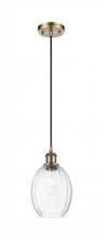 Innovation Lighting 516-1P-AB-G459-6CL - Preston Bulb - 1 Light - 6 inch - Antique Brass - Cord hung - Mini Pendant