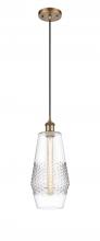 Innovation Lighting 516-1P-BB-G682-7-LED - Windham - 1 Light - 7 inch - Brushed Brass - Cord hung - Mini Pendant