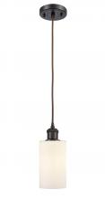 Innovation Lighting 516-1P-OB-G801 - Clymer - 1 Light - 4 inch - Oil Rubbed Bronze - Cord hung - Mini Pendant