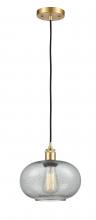 Innovation Lighting 516-1P-SG-G247-LED - Gorham - 1 Light - 10 inch - Satin Gold - Cord hung - Mini Pendant