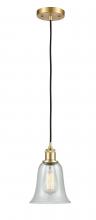 Innovation Lighting 516-1P-SG-G2812-LED - Hanover - 1 Light - 6 inch - Satin Gold - Cord hung - Mini Pendant