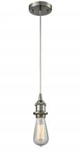 Innovations Lighting 516-1P-SN - Bare Bulb - 1 Light - 5 inch - Brushed Satin Nickel - Cord hung - Mini Pendant