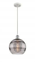 Innovation Lighting 516-1P-WPC-G556-10SM - Rochester - 1 Light - 10 inch - White Polished Chrome - Cord hung - Mini Pendant