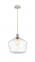 Innovation Lighting 516-1P-WPC-G654-12-LED - Cindyrella - 1 Light - 12 inch - White Polished Chrome - Cord hung - Mini Pendant