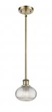 Innovation Lighting 516-1S-AB-G555-6CL - Ithaca - 1 Light - 6 inch - Antique Brass - Mini Pendant