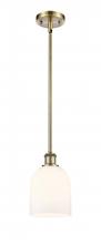 Innovation Lighting 516-1S-AB-G558-6GWH - Bella - 1 Light - 6 inch - Antique Brass - Mini Pendant