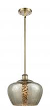 Innovations Lighting 516-1S-AB-G96-L-LED - Fenton - 1 Light - 11 inch - Antique Brass - Mini Pendant