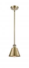 Innovation Lighting 516-1S-AB-M8 - Smithfield - 1 Light - 7 inch - Antique Brass - Mini Pendant