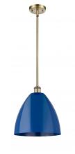 Innovation Lighting 516-1S-AB-MBD-12-BL - Plymouth - 1 Light - 12 inch - Antique Brass - Pendant