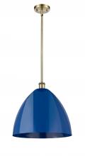 Innovation Lighting 516-1S-AB-MBD-16-BL - Plymouth - 1 Light - 16 inch - Antique Brass - Pendant