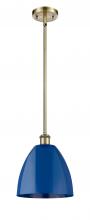 Innovation Lighting 516-1S-AB-MBD-9-BL - Plymouth - 1 Light - 9 inch - Antique Brass - Pendant