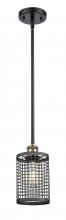 Innovation Lighting 516-1S-BAB-M18-BK - Nestbrook - 1 Light - 5 inch - Black Antique Brass - Mini Pendant