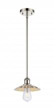 Innovation Lighting 516-1S-PN-M17-PN - Scallop - 1 Light - 8 inch - Polished Nickel - Mini Pendant