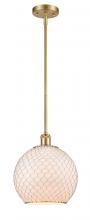 Innovation Lighting 516-1S-SG-G121-10CSN-LED - Farmhouse Chicken Wire - 1 Light - 10 inch - Satin Gold - Mini Pendant