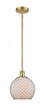 Innovation Lighting 516-1S-SG-G121-8CBK - Farmhouse Chicken Wire Mini Pendant