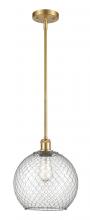 Innovation Lighting 516-1S-SG-G122-10CSN-LED - Farmhouse Chicken Wire - 1 Light - 10 inch - Satin Gold - Mini Pendant
