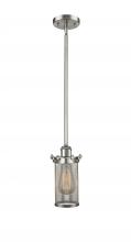 Innovation Lighting 516-1S-SN-CE219-LED - Bleecker - 1 Light - 4 inch - Brushed Satin Nickel - Mini Pendant