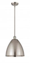 Innovation Lighting 516-1S-SN-MBD-12-SN-LED - Bristol - 1 Light - 12 inch - Brushed Satin Nickel - Pendant
