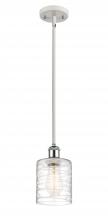 Innovation Lighting 516-1S-WPC-G1113-LED - Cobbleskill - 1 Light - 5 inch - White Polished Chrome - Mini Pendant
